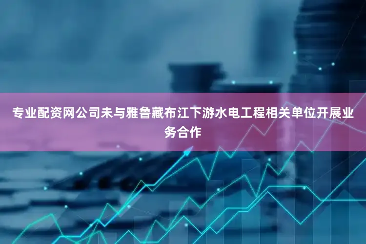 专业配资网公司未与雅鲁藏布江下游水电工程相关单位开展业务合作